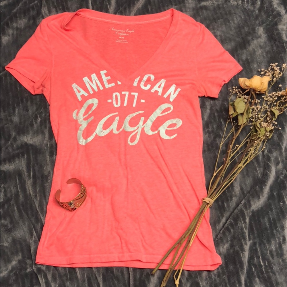Orange American Eagle T-shirt